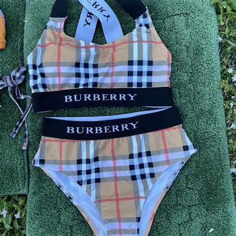 Burberry high waisted bikini